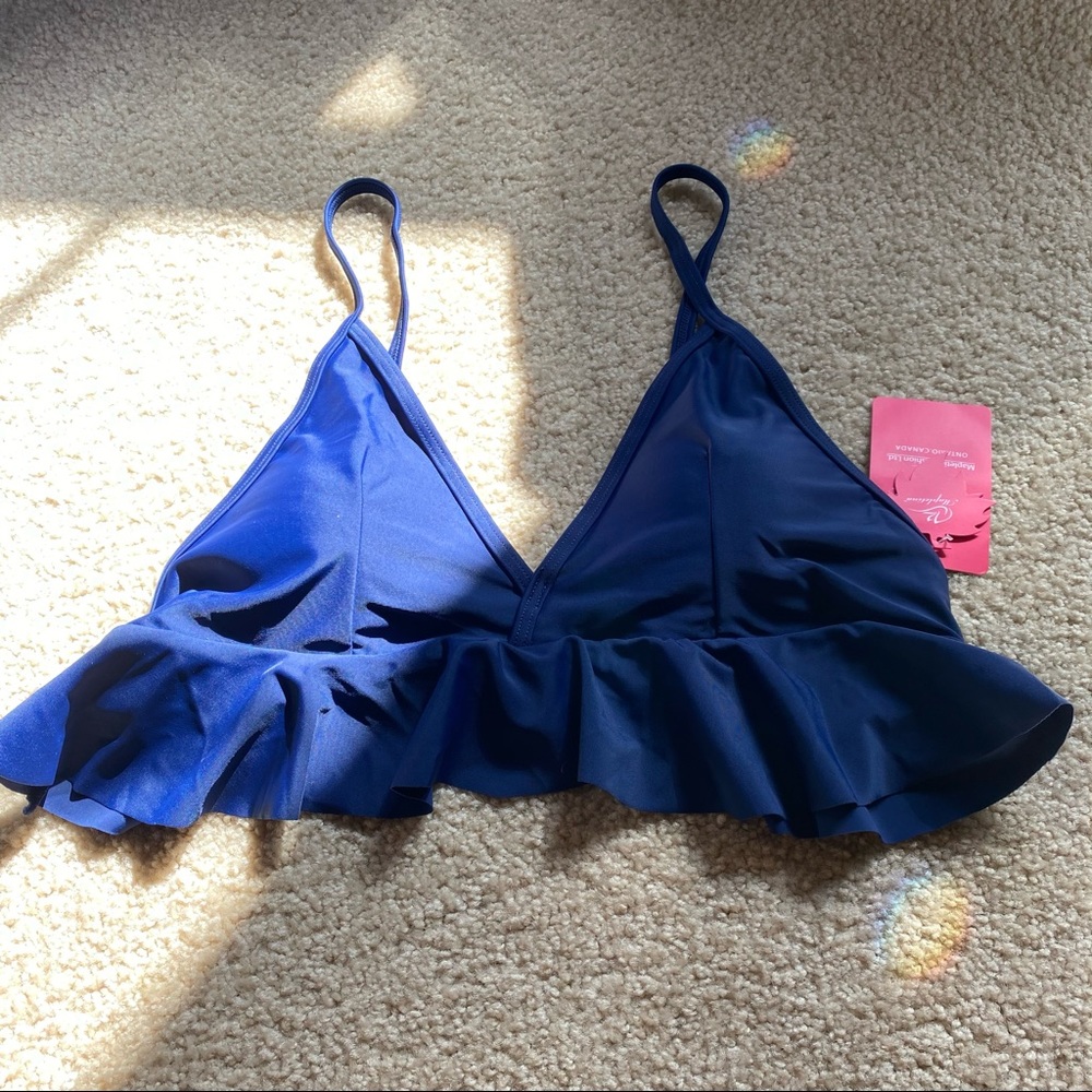 Swimsuit, Top Ruffled BNWT Blue Wave